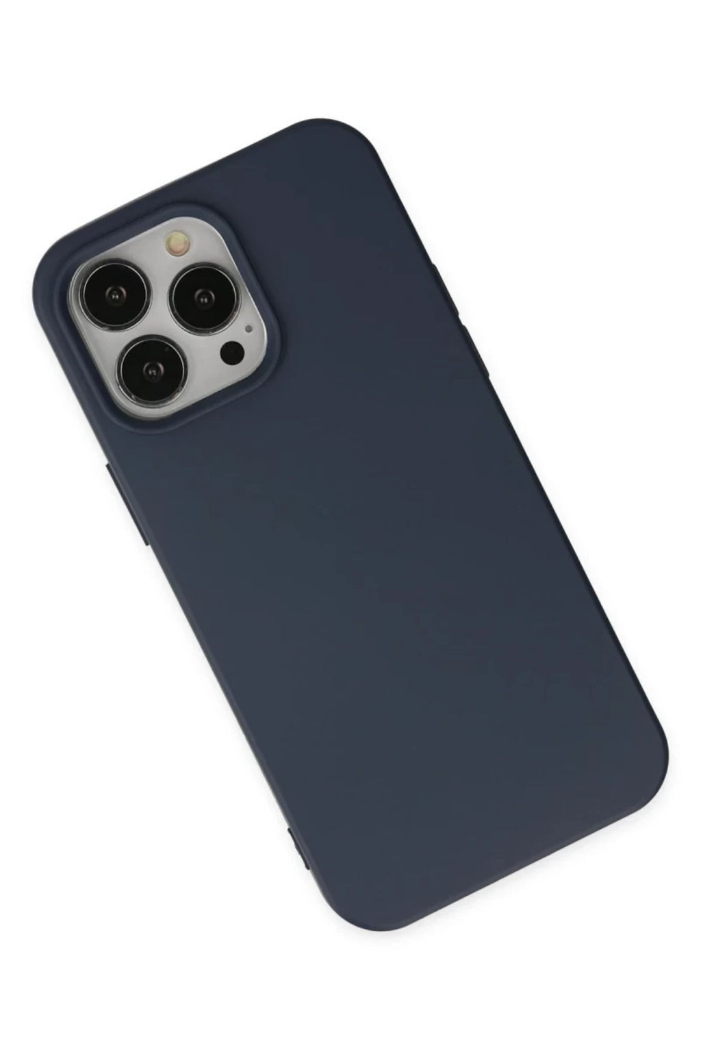 Apple iPhone 15 Pro Uyumlu Kılıf Nano içi Kadife Silikon - Lacivert