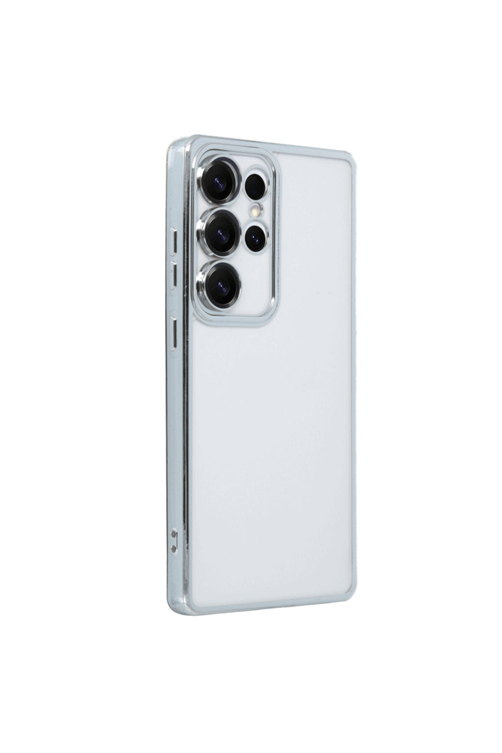 Samsung Galaxy S25 Ultra Uyumlu Kılıf Lensli Silikon - Gümüş