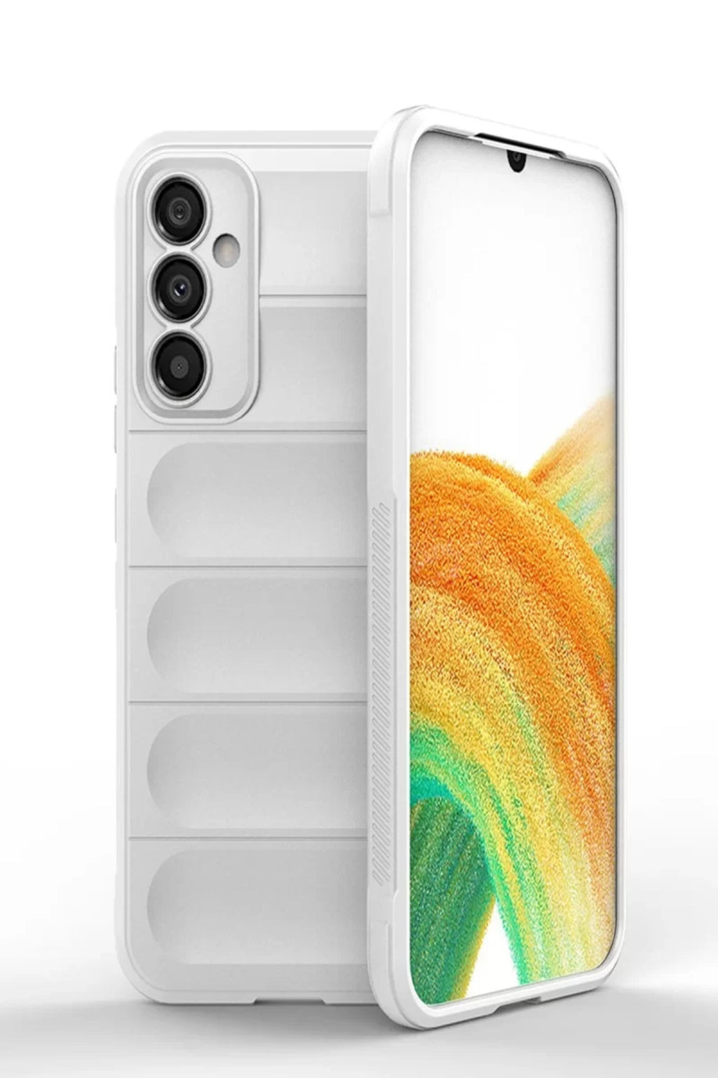 Samsung Galaxy A05S Uyumlu Kılıf Optimum Silikon - Krem