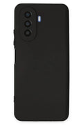 Huawei Nova Y70 Uyumlu Kılıf First Silikon - Siyah