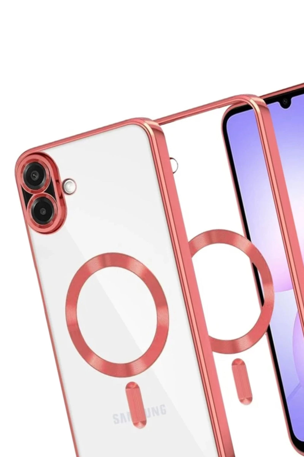 Samsung Galaxy A07 4G Uyumlu Kross Magneticsafe Kapak - Kırmızı