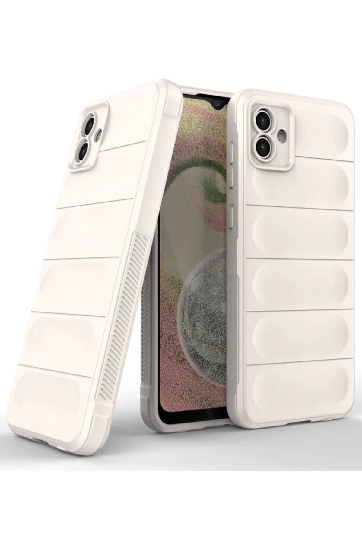 Samsung Galaxy A04 Uyumlu Kılıf Optimum Silikon - Krem