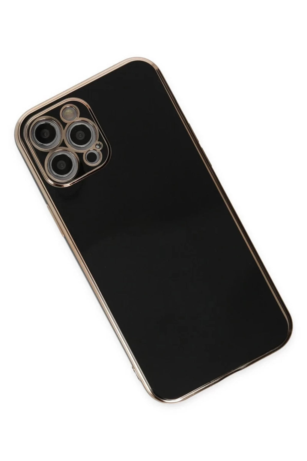Apple iPhone 12 Pro Max Uyumlu Kılıf Volet Silikon - Siyah
