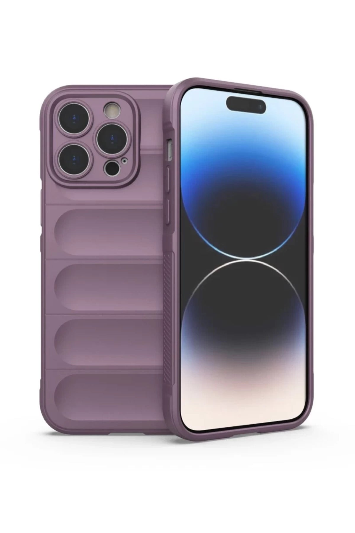 Apple iPhone 14 Pro Uyumlu Kılıf Optimum Silikon - Mor