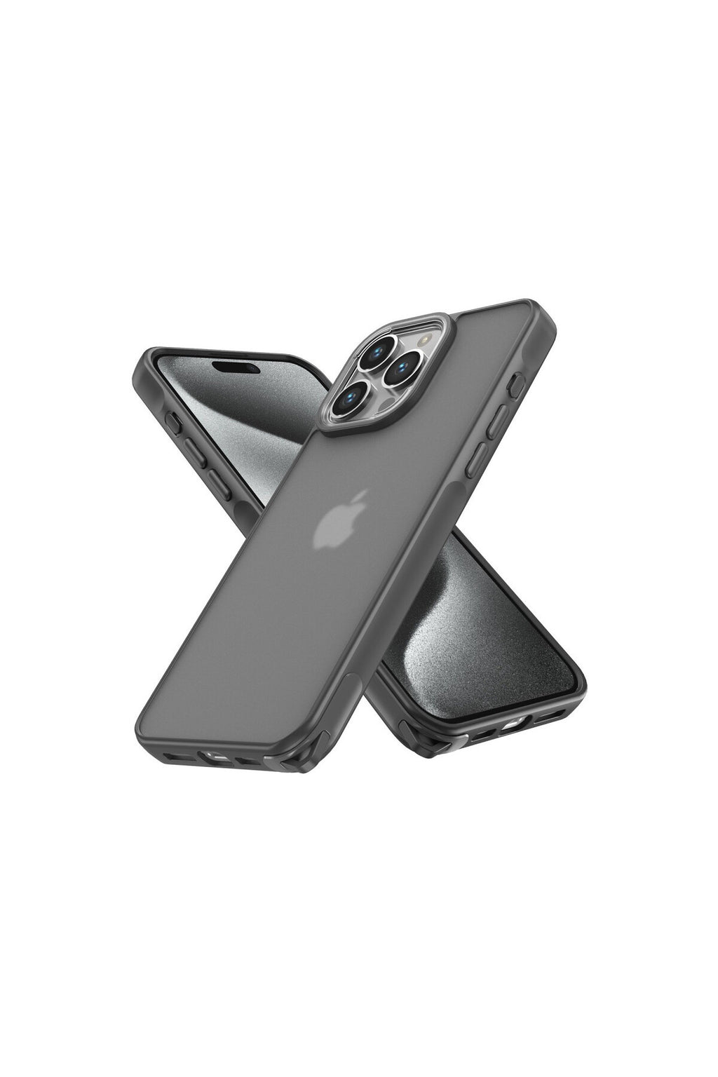 Apple iPhone 14 Pro Uyumlu Kılıf Elegant Kapak - Titan Gri