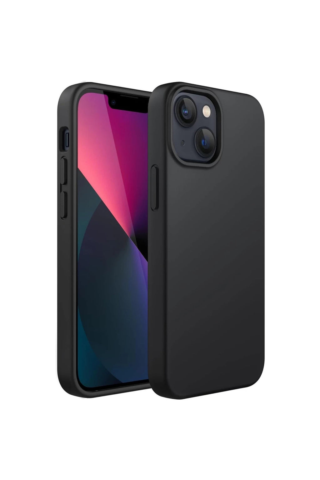 Apple iPhone 14 Plus Uyumlu Kılıf First Silikon - Siyah