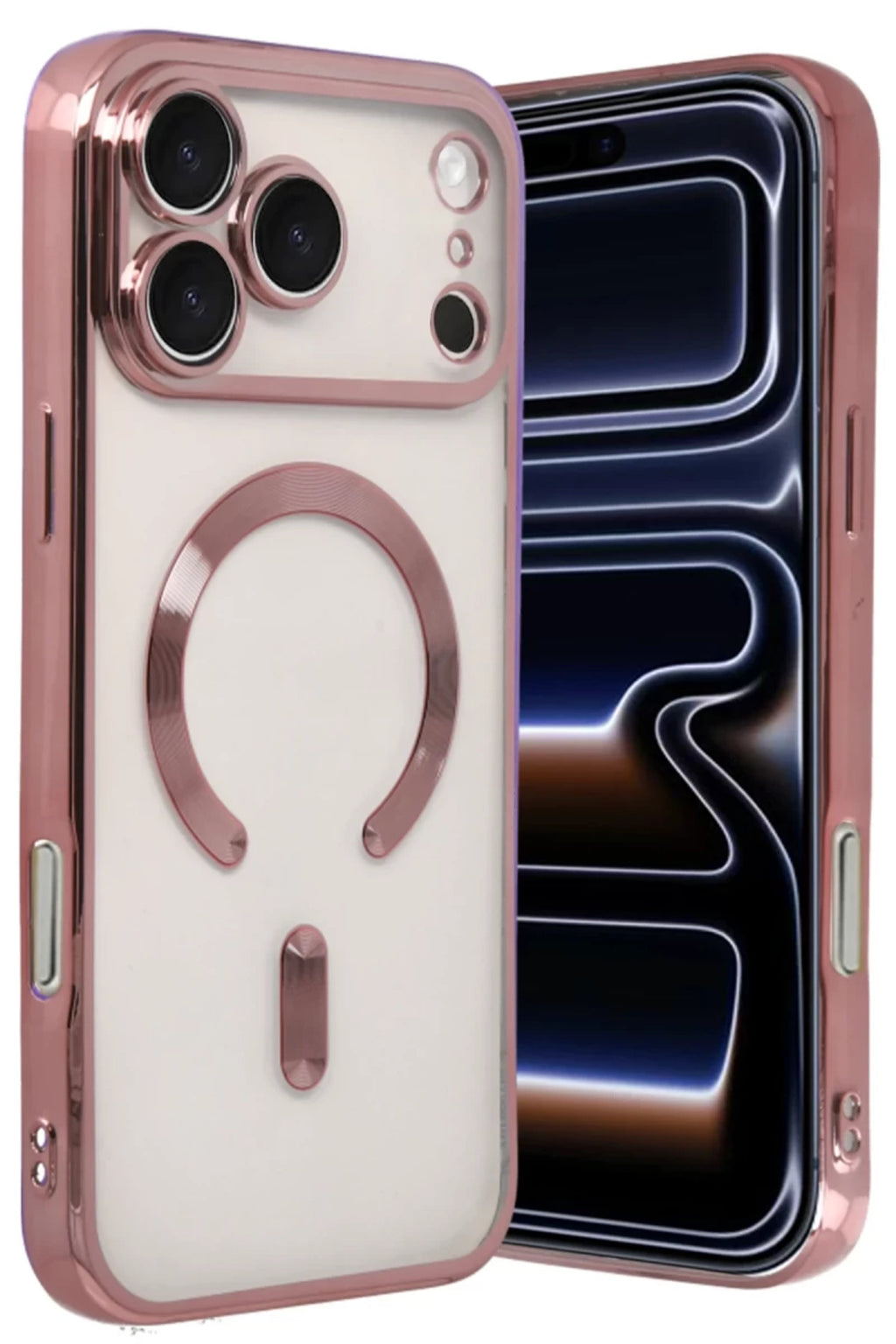 Apple iPhone 17 Pro Max Uyumlu Kross Magneticsafe Kapak - Rose