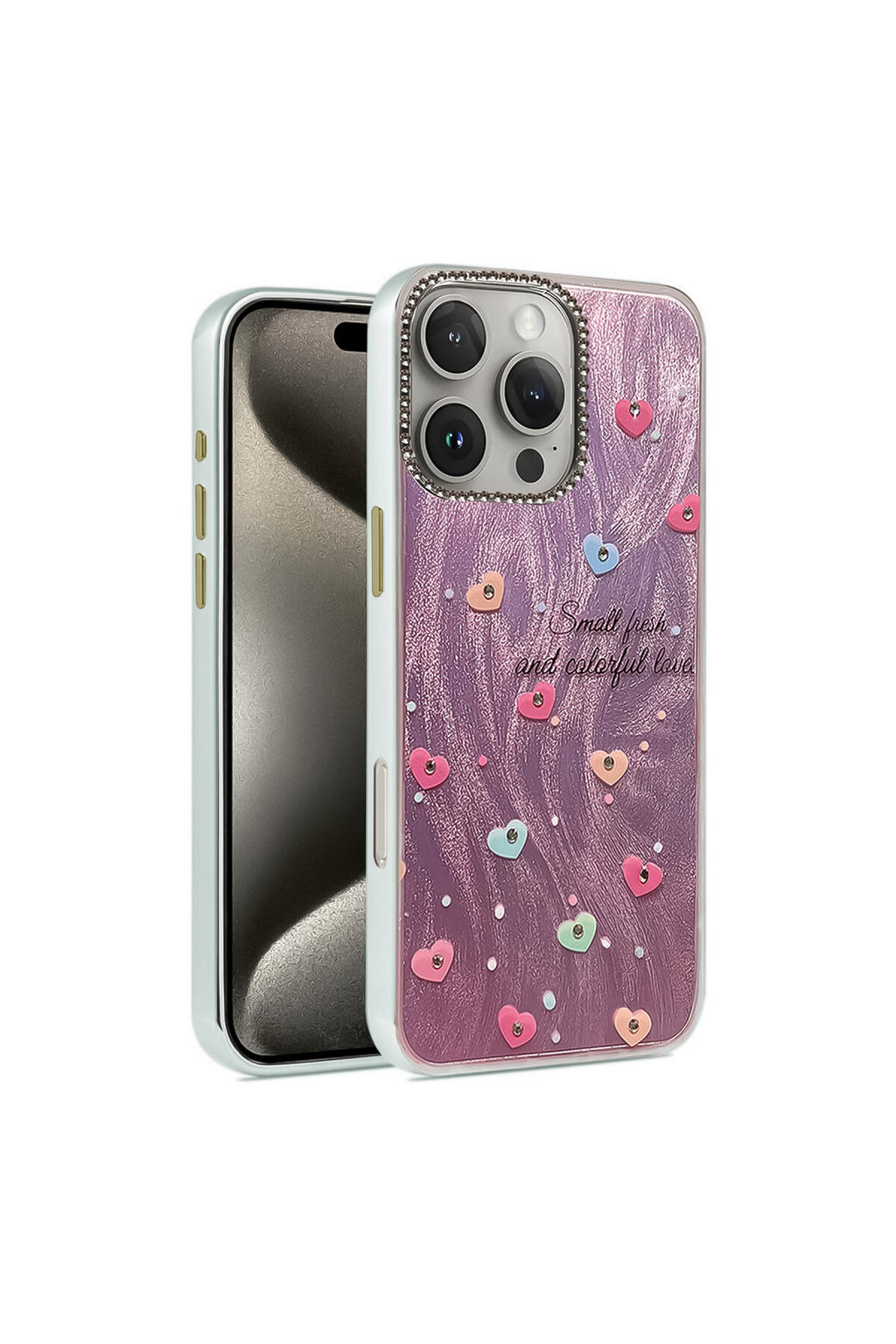 Apple iPhone 16 Pro Max Uyumlu Kılıf Blade Aynalı Desenli Kapak - Desen 8