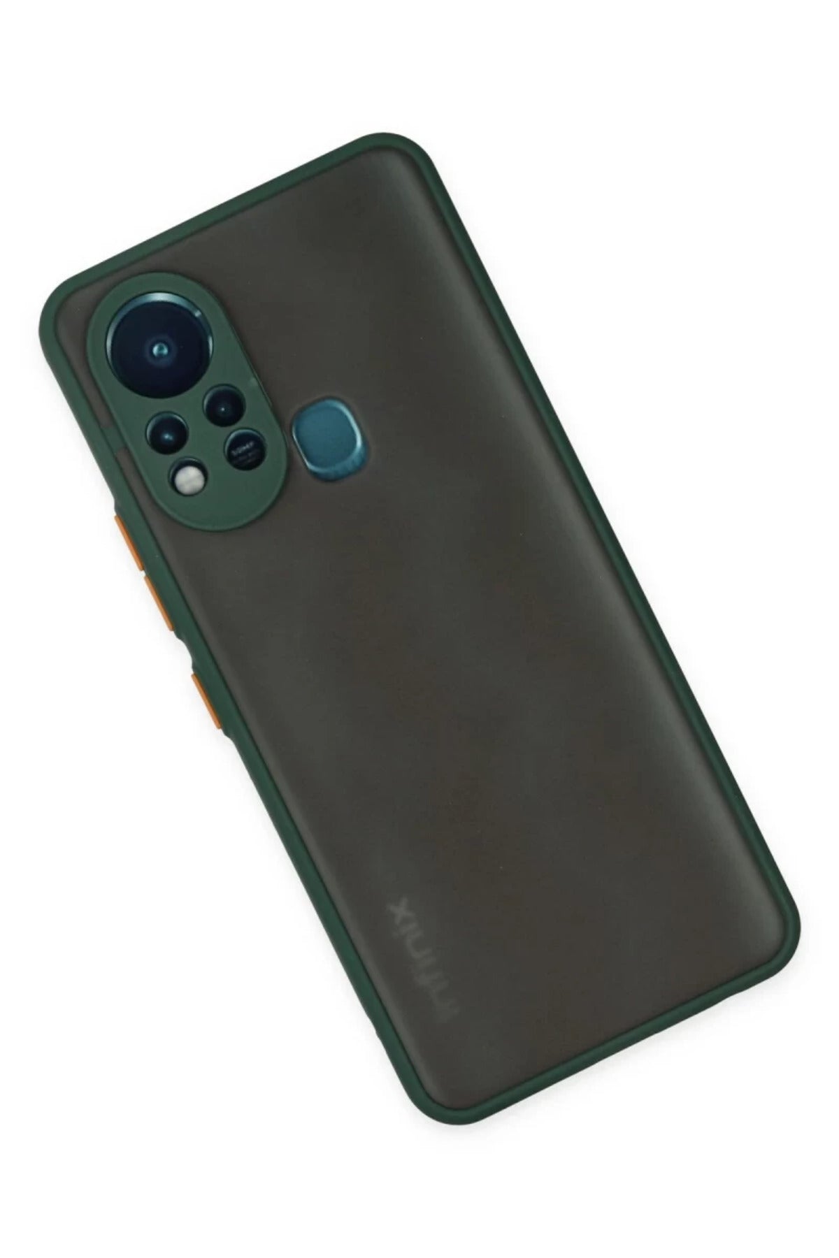 İnfinix Hot 11s Uyumlu Kılıf Montreal Silikon Kapak - Yeşil
