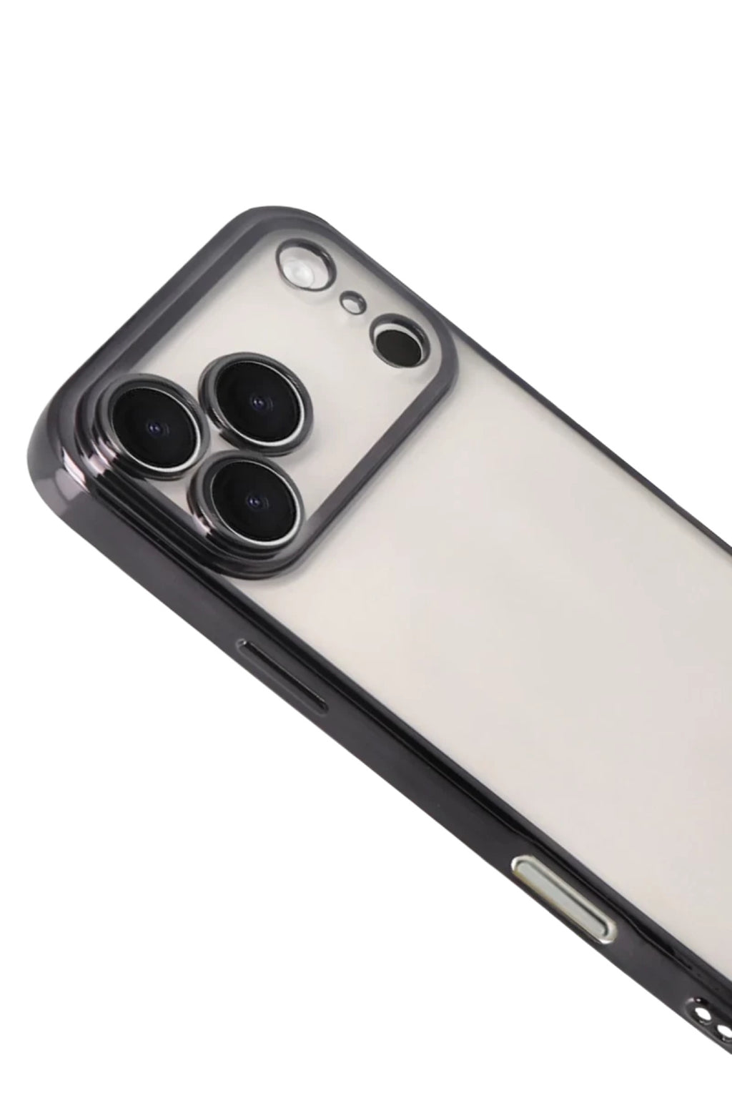Apple iPhone 17 Pro Max Uyumlu Lensli Silikon - Siyah