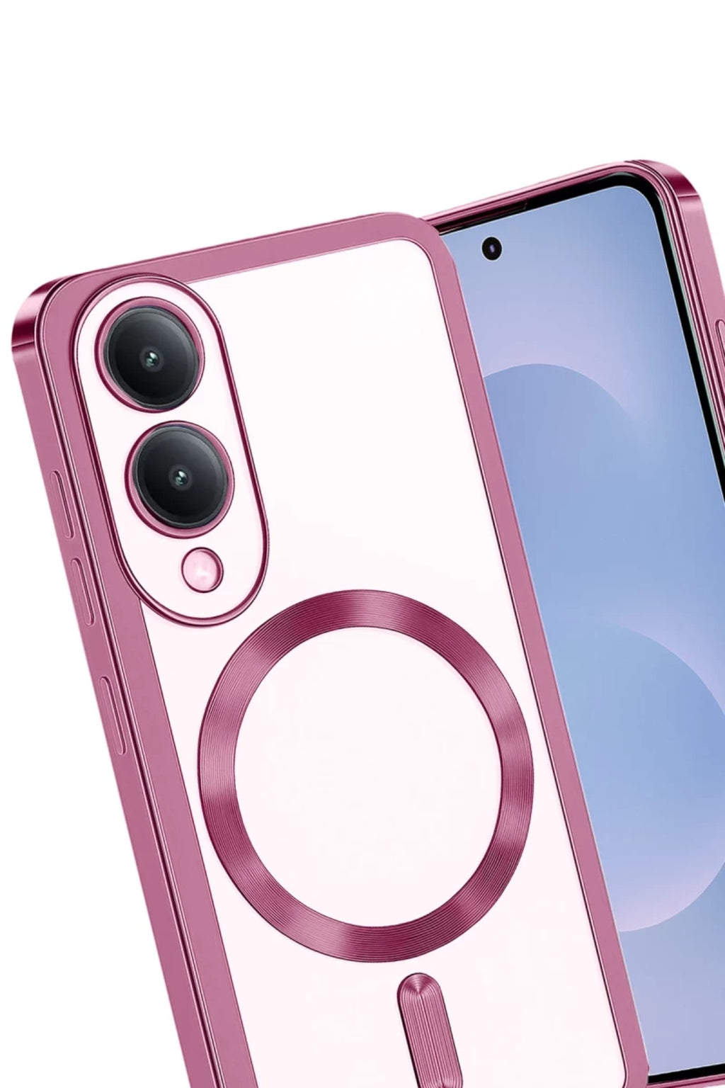 Samsung Galaxy S25 Uyumlu Edge Kross Magneticsafe Kapak - Rose