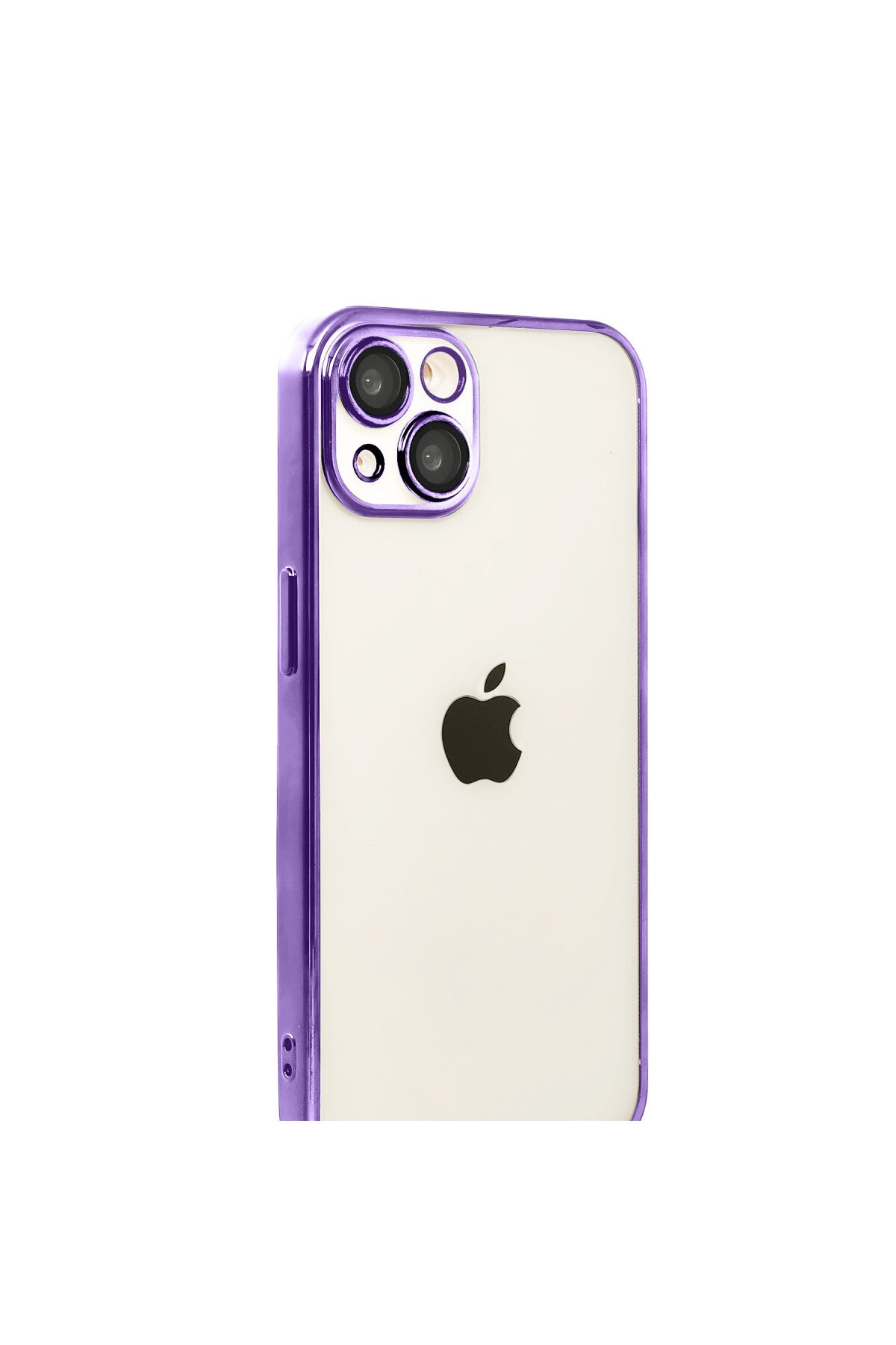 Apple iPhone 15 Uyumlu Lensli Silikon - Mor