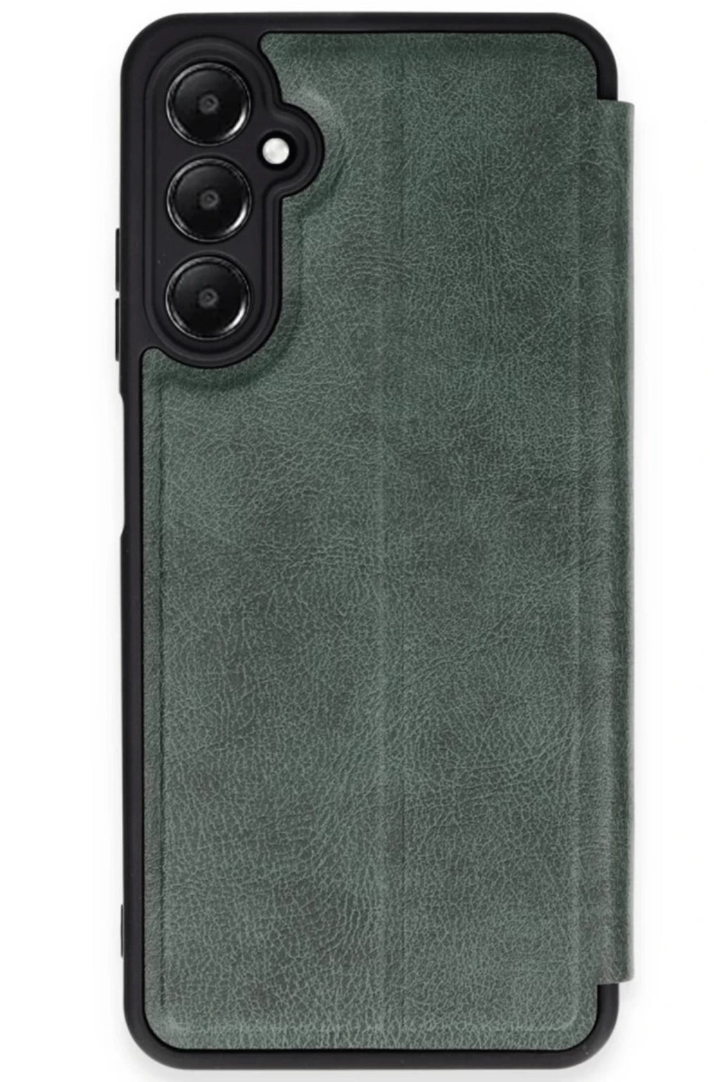 Samsung Galaxy A35 5G Uyumlu Kılıf Flip Cover - Koyu Yeşil
