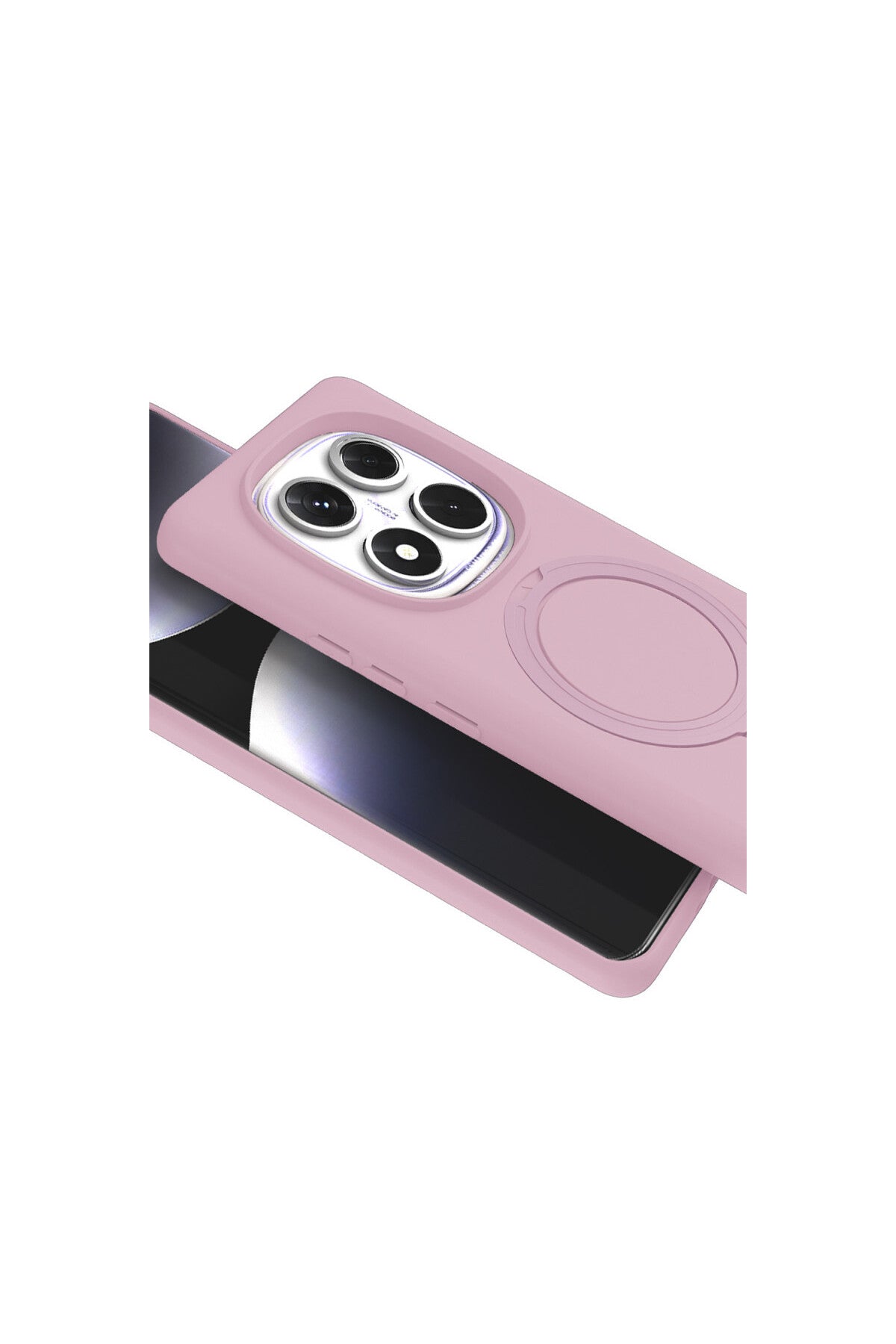 Xiaomi Redmi Note 14 Pro 5G Uyumlu Regal Magsafe Standlı Kapak - Açık Pembe