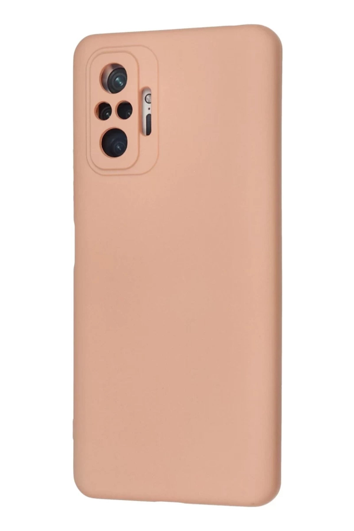 Xiaomi Redmi Note 10 Pro Uyumlu Kılıf Nano içi Kadife Silikon - Pudra