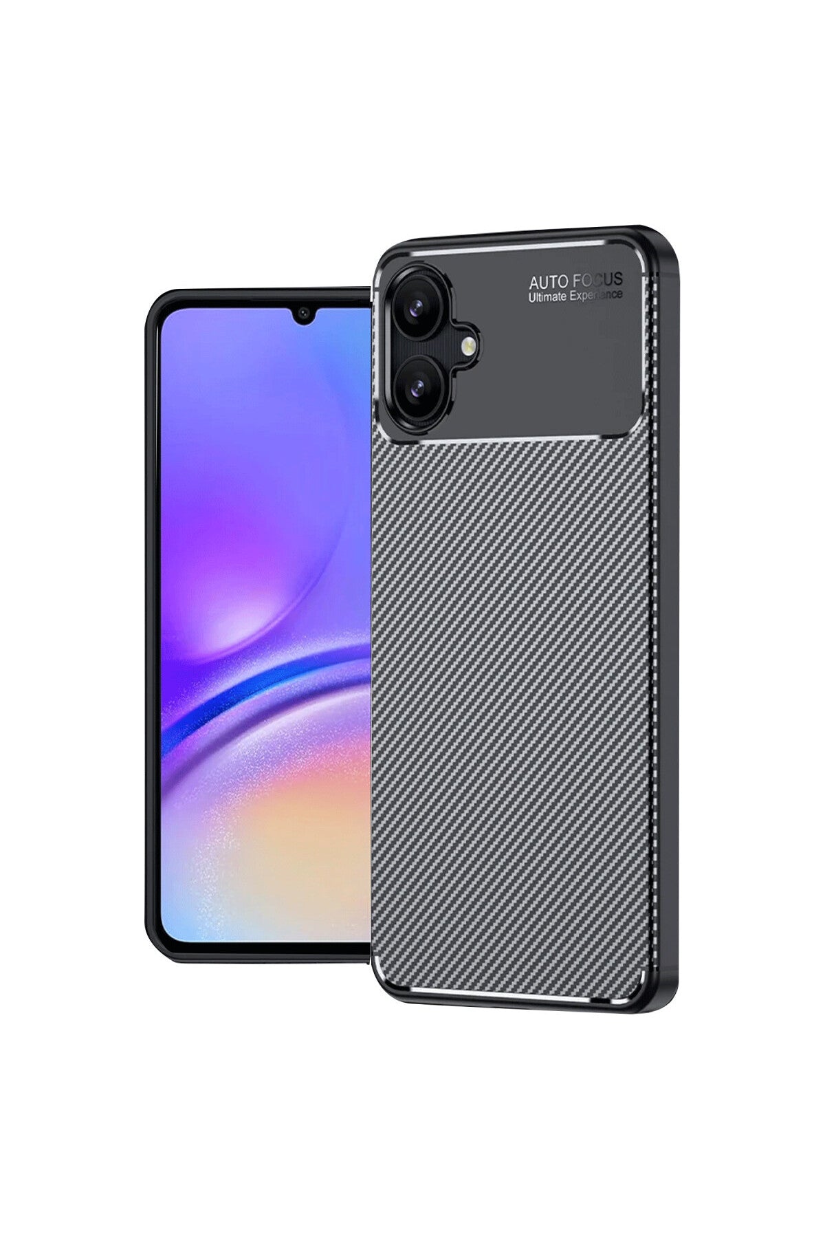 Samsung Galaxy A06 Uyumlu Kılıf Auto Focus Karbon Kapak - Siyah