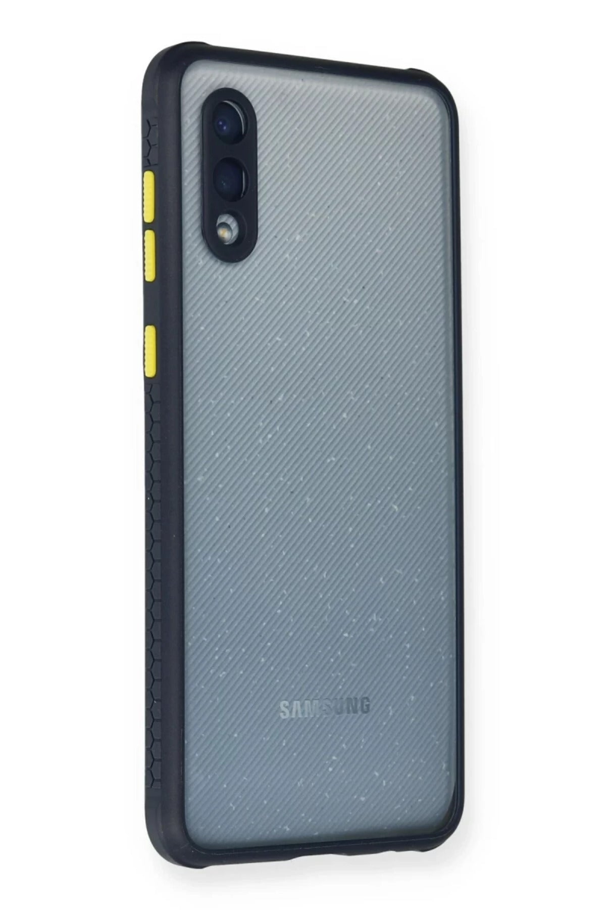 Samsung Galaxy A02 Uyumlu Kılıf Miami Şeffaf Silikon - Lacivert