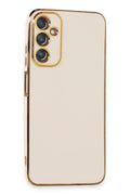 Samsung Galaxy A05S Uyumlu Kılıf Volet Silikon - Beyaz