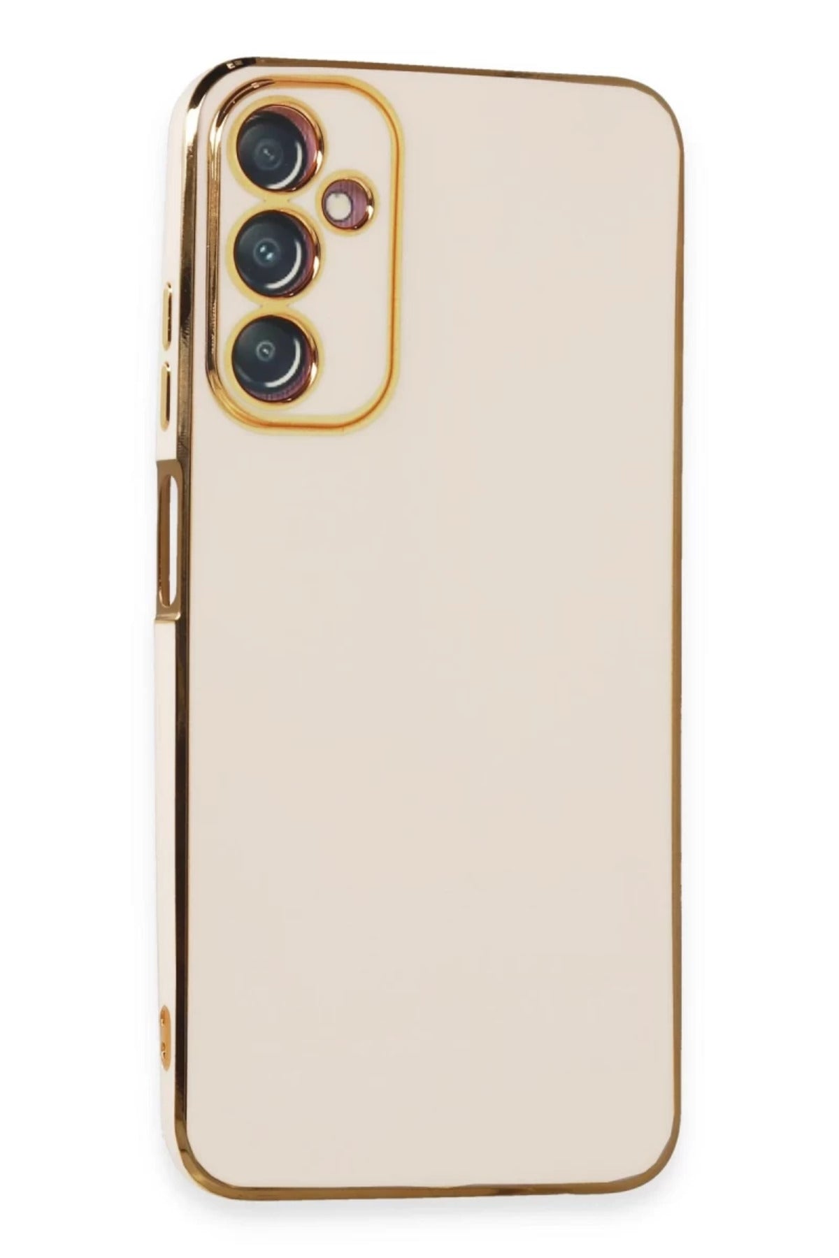 Samsung Galaxy A05S Uyumlu Kılıf Volet Silikon - Beyaz
