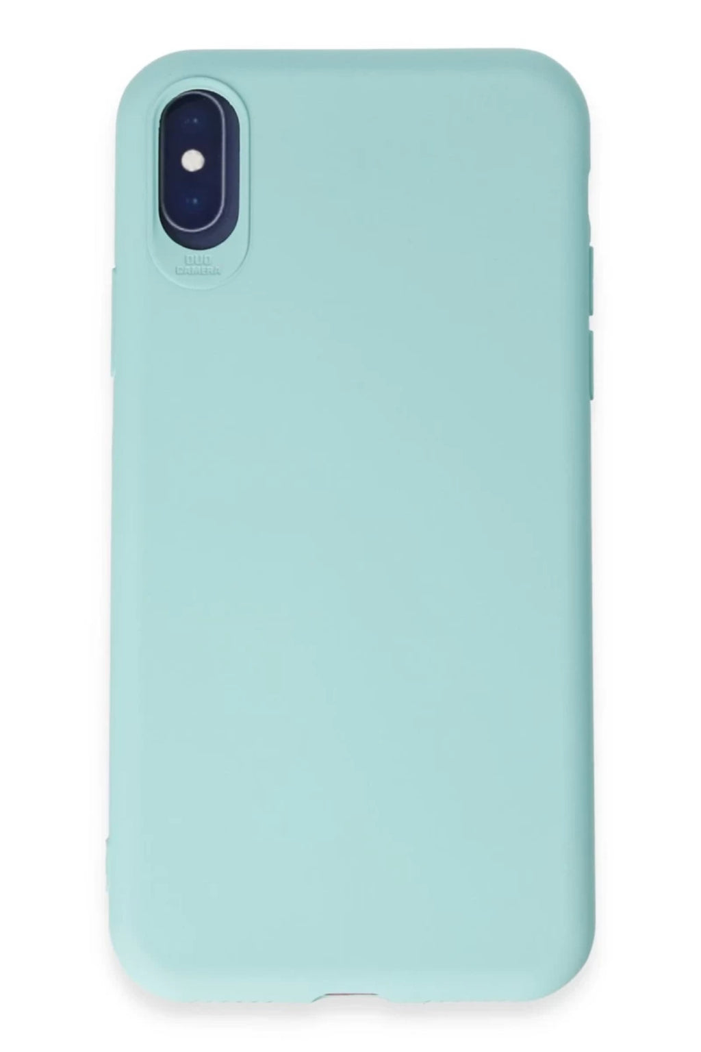 Apple iPhone X Uyumlu Kılıf First Silikon - Turkuaz