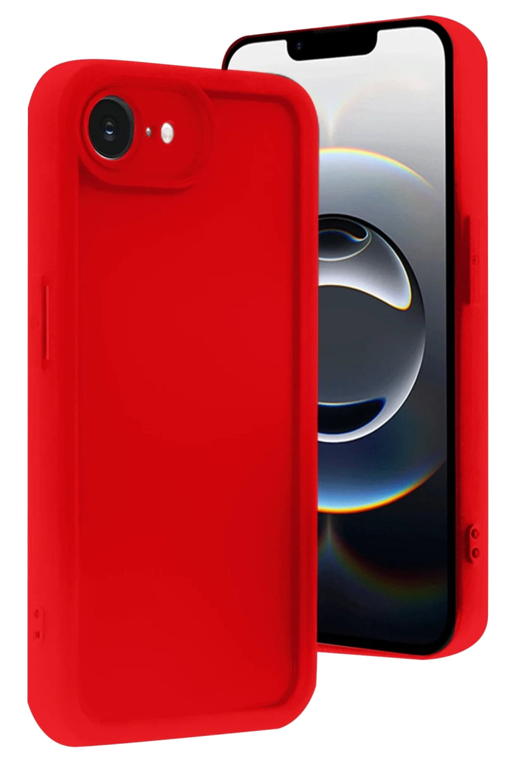 Apple iPhone 16E Uyumlu Kılıf Viera Silikon - Kırmızı