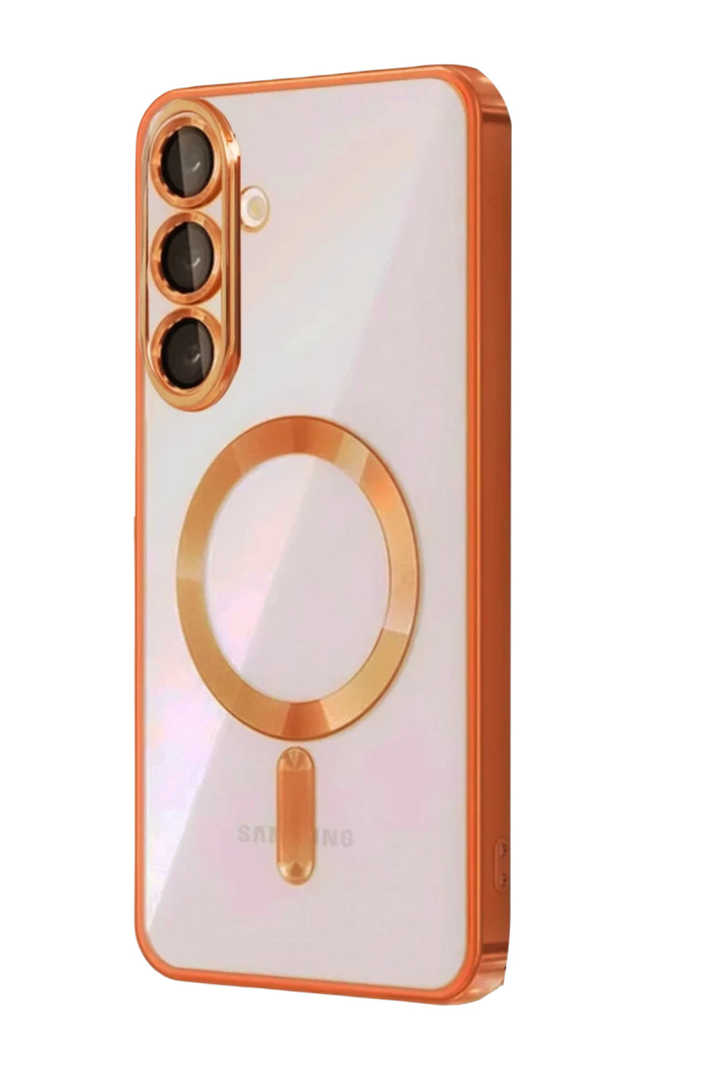 Samsung Galaxy A57 5G Uyumlu Kross Magneticsafe Kapak - Turuncu