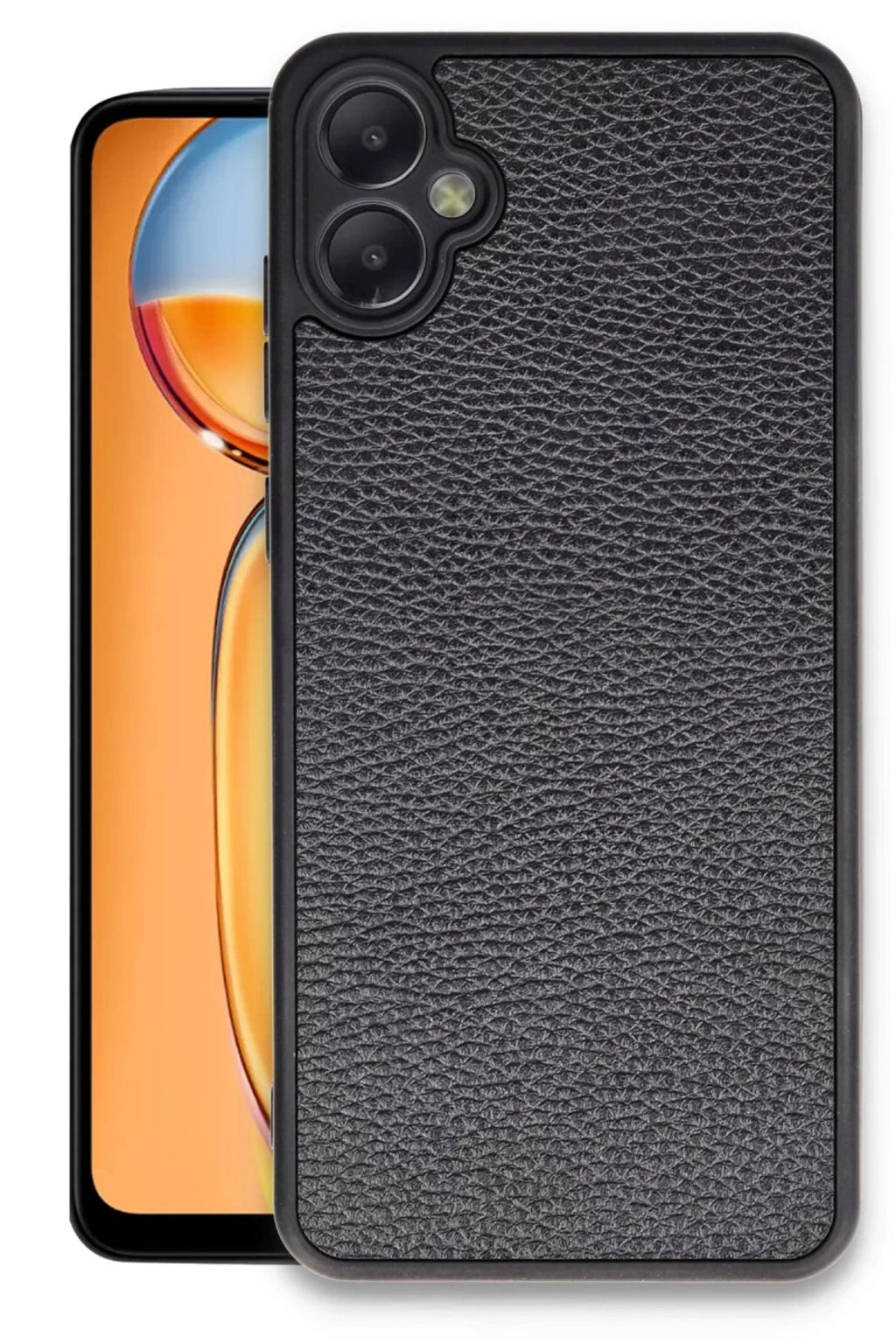 Samsung Galaxy A05 Uyumlu Kılıf Aras Deri Kapak - Siyah