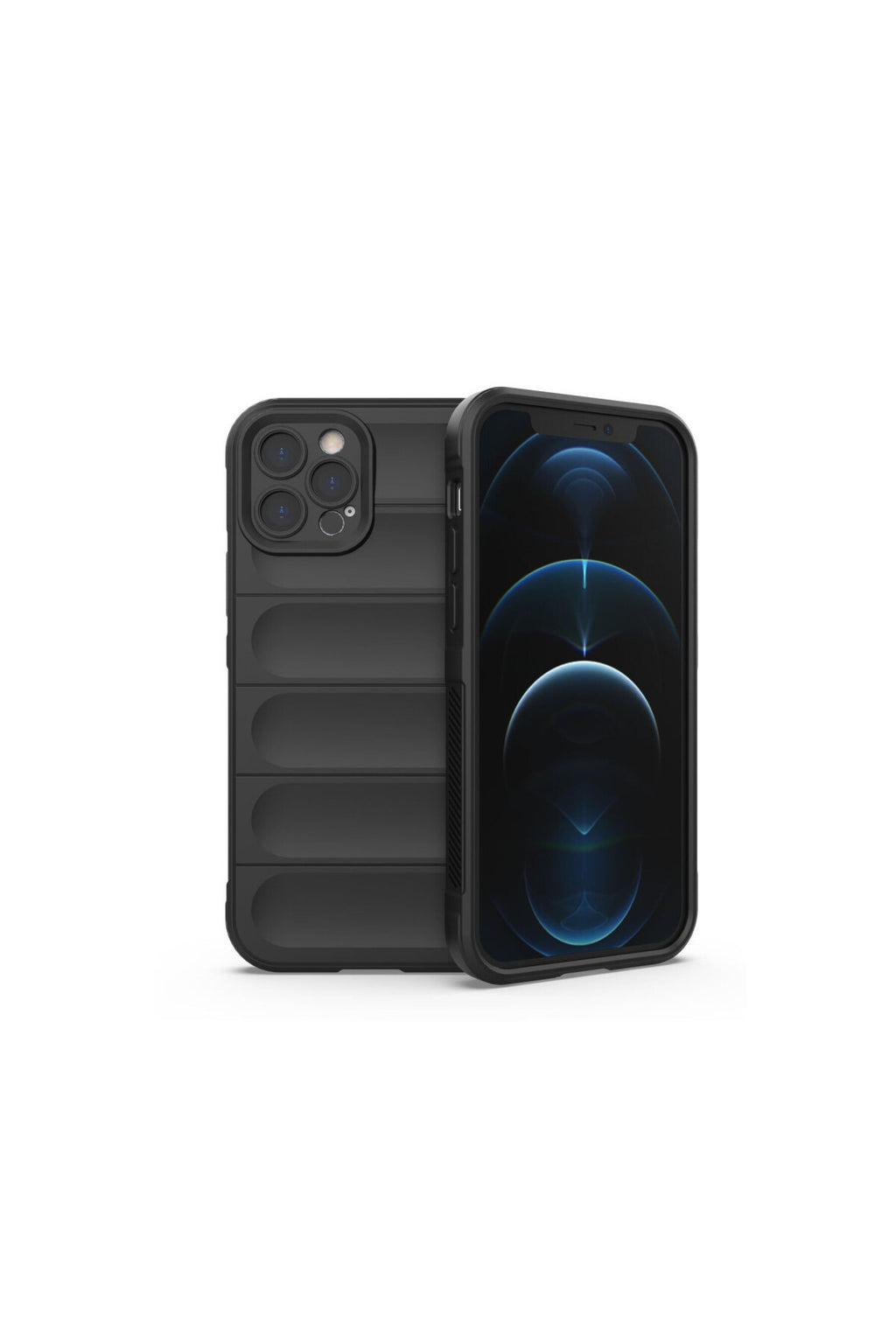 Apple iPhone 12 Pro Uyumlu Kılıf Optimum Silikon - Siyah
