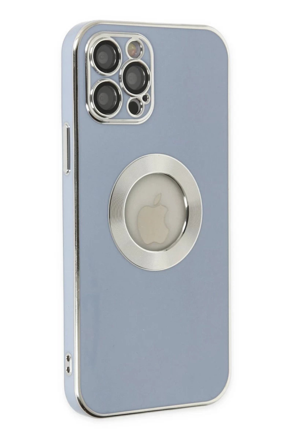 Apple iPhone 12 Pro Uyumlu Kılıf Store Silikon - Sierra Blue