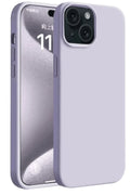 Apple iPhone 15 Plus Uyumlu Kılıf First Silikon - Lila