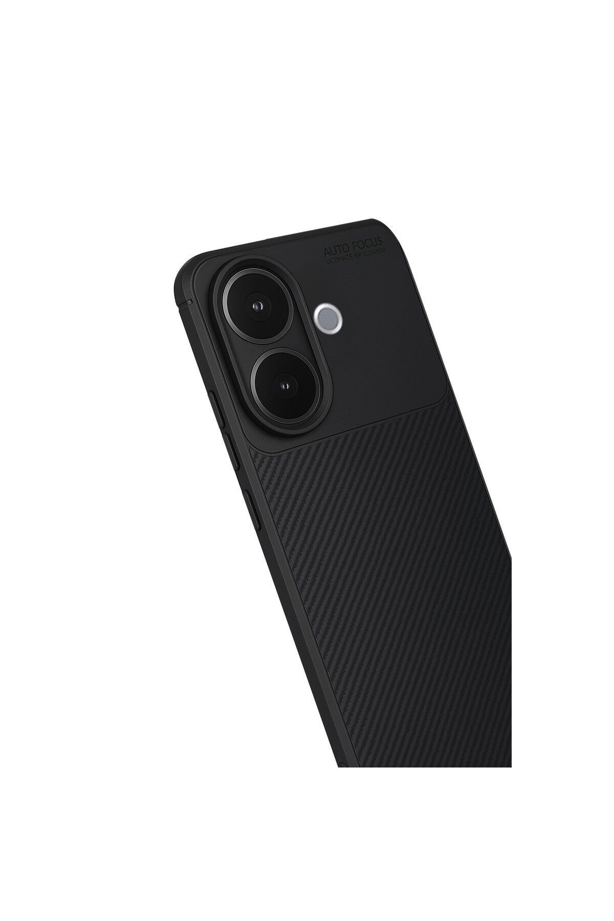 Vivo V60 Lite Uyumlu Auto Focus Karbon Kapak - Siyah