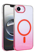 Apple iPhone 16E Uyumlu Glossy Magsafe Kapak - Pembe