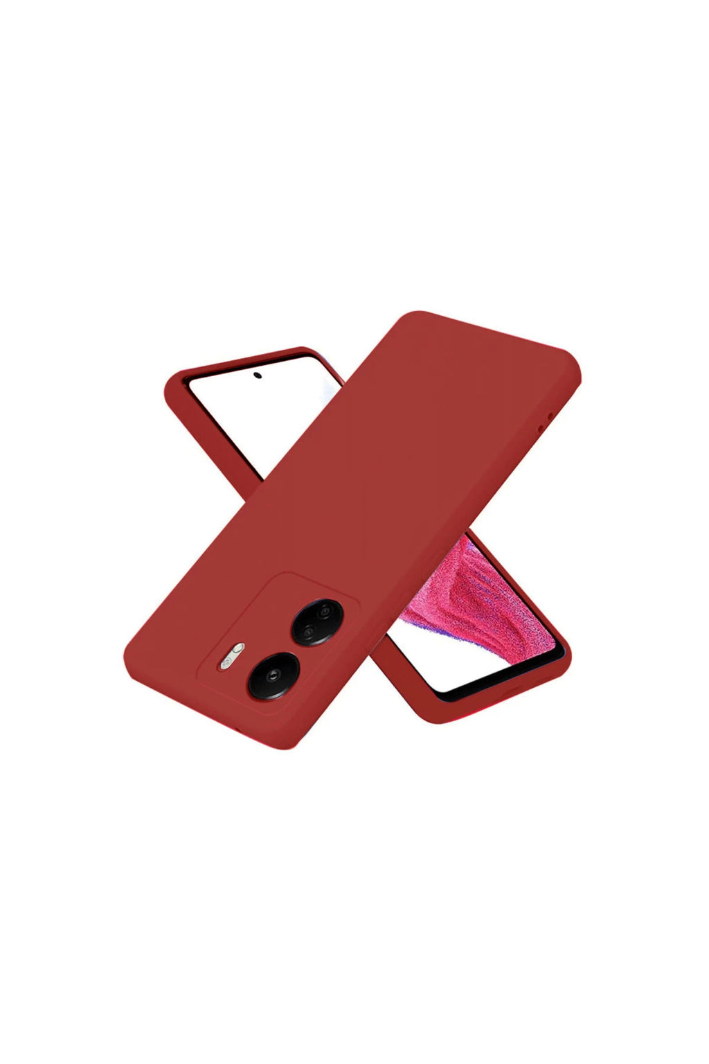 Xiaomi Redmi 13C Uyumlu Kılıf First Silikon - Bordo