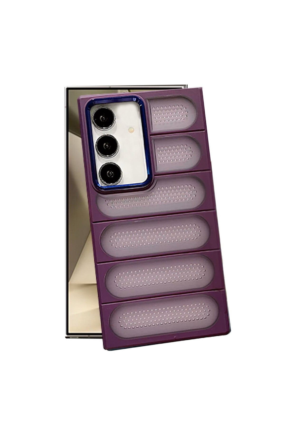 Samsung Galaxy S24 Uyumlu Kılıf Airmax Silikon Kapak - Derin Mor