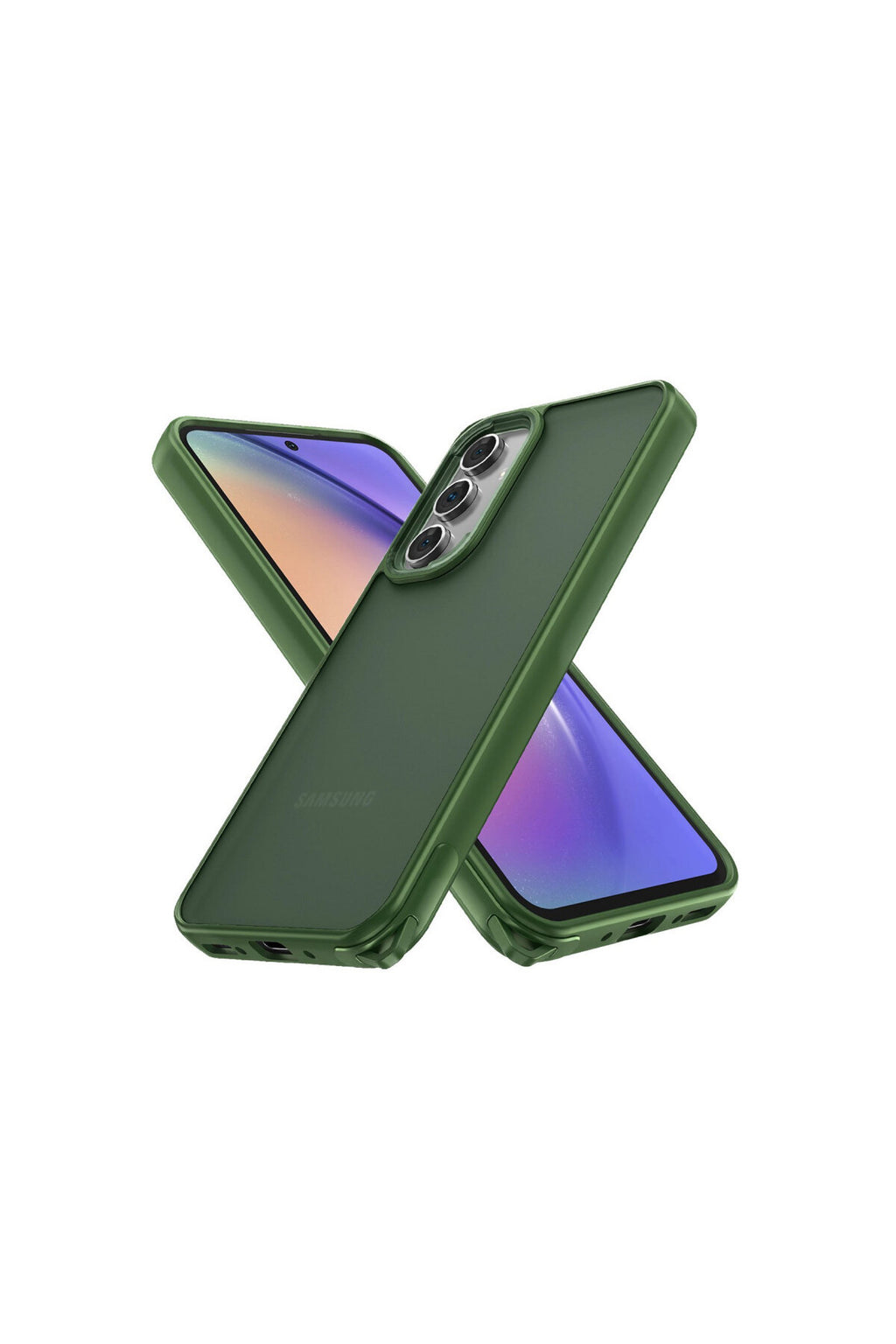 Samsung Galaxy A04S Uyumlu Kılıf Elegant Kapak - Yeşil