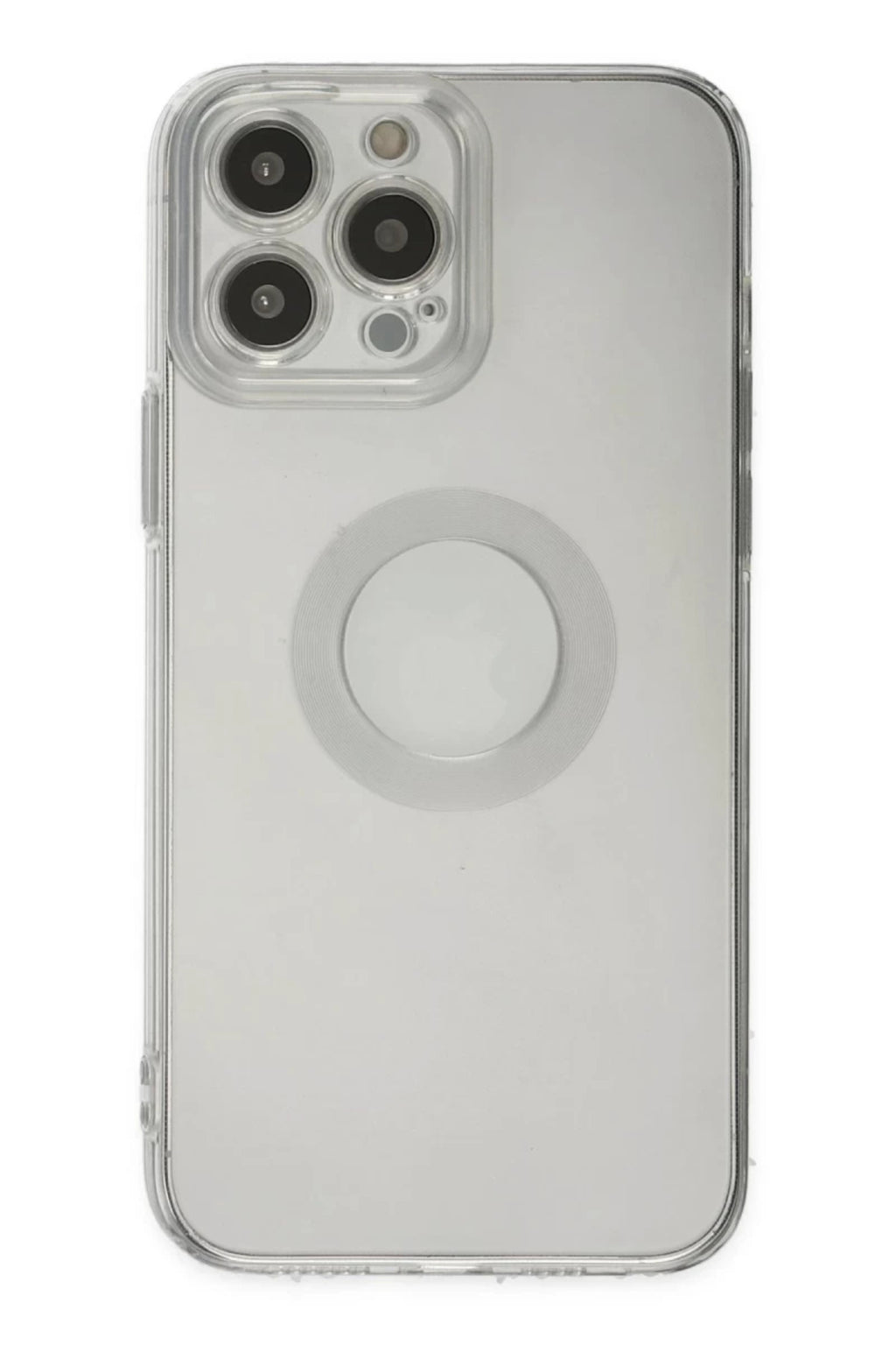 Apple iPhone 14 Pro Max Uyumlu Kılıf Santa Lens Silikon - Şeffaf