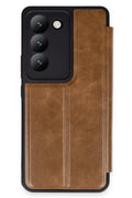 Vivo V30 Lite 4G Uyumlu Kılıf Flip Cover - Taba