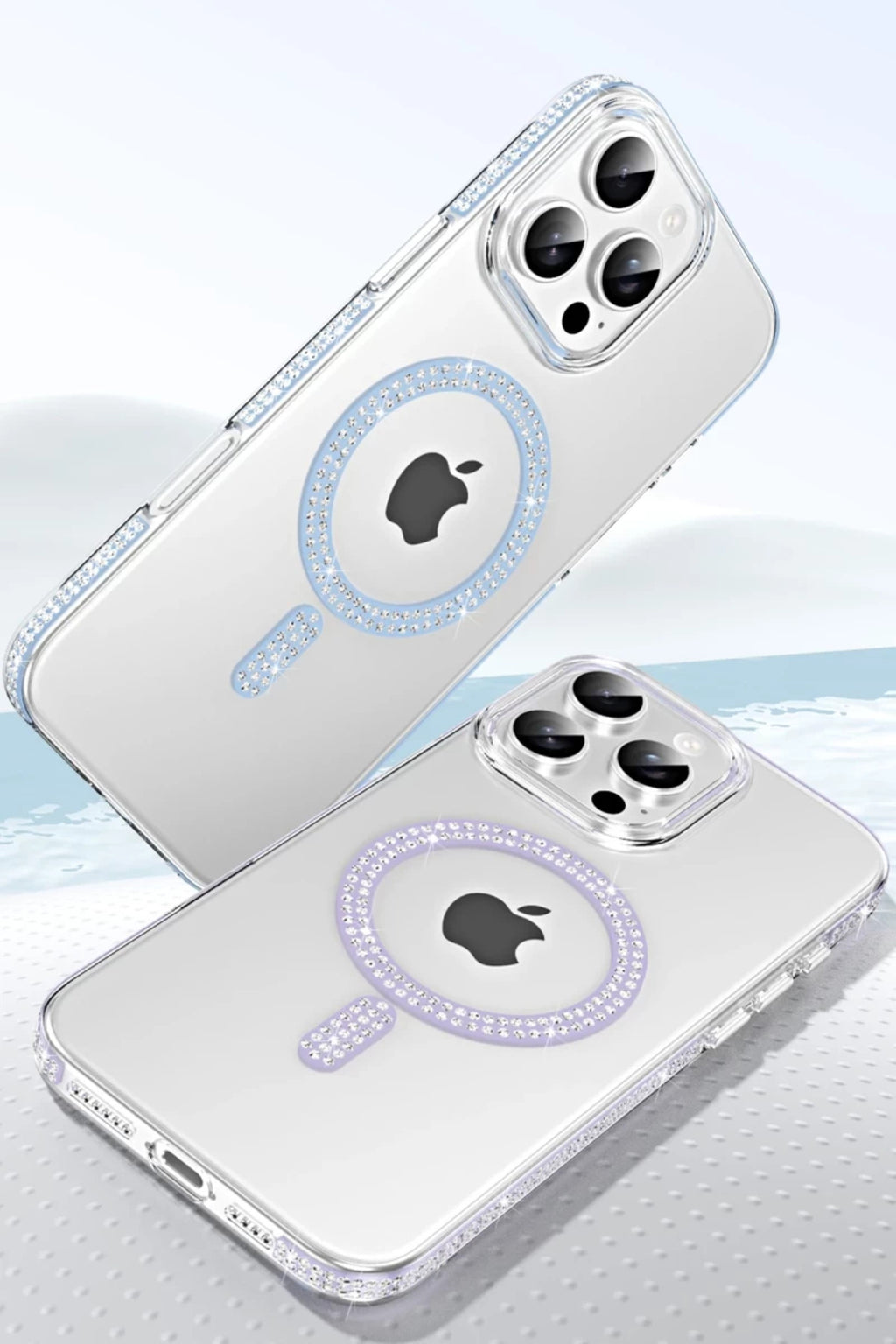 Joko Apple iPhone 14 Pro Max Uyumlu Move Taşlı Magsafe Kapak - Gümüş