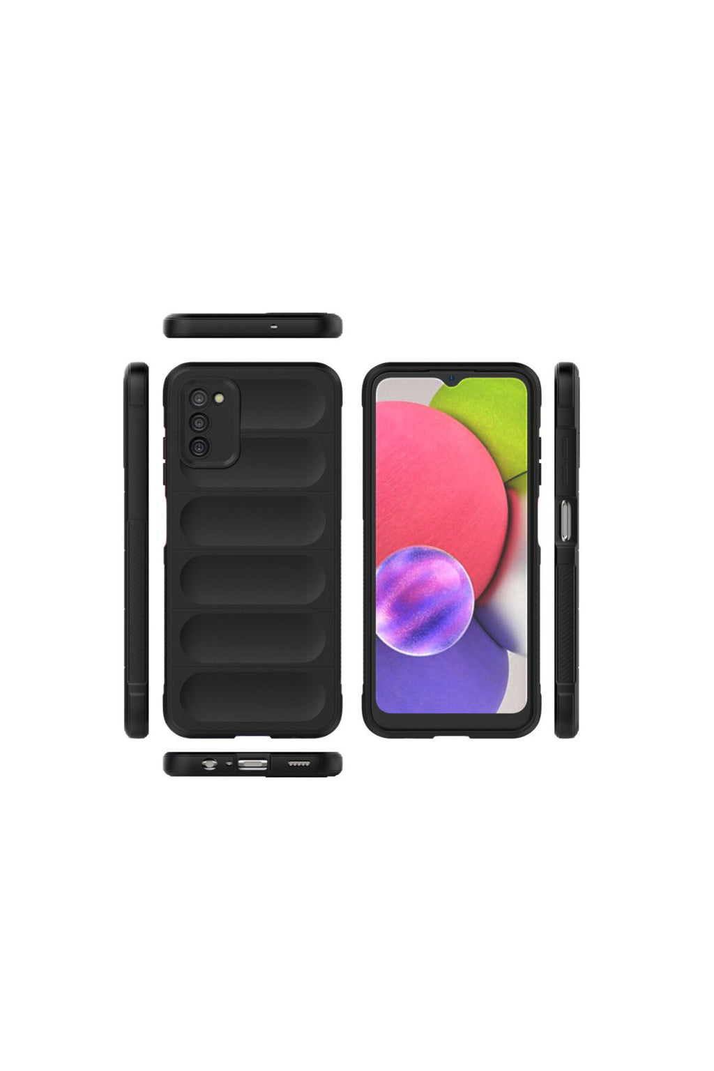 Samsung Galaxy A03S Uyumlu Kılıf Optimum Silikon - Siyah