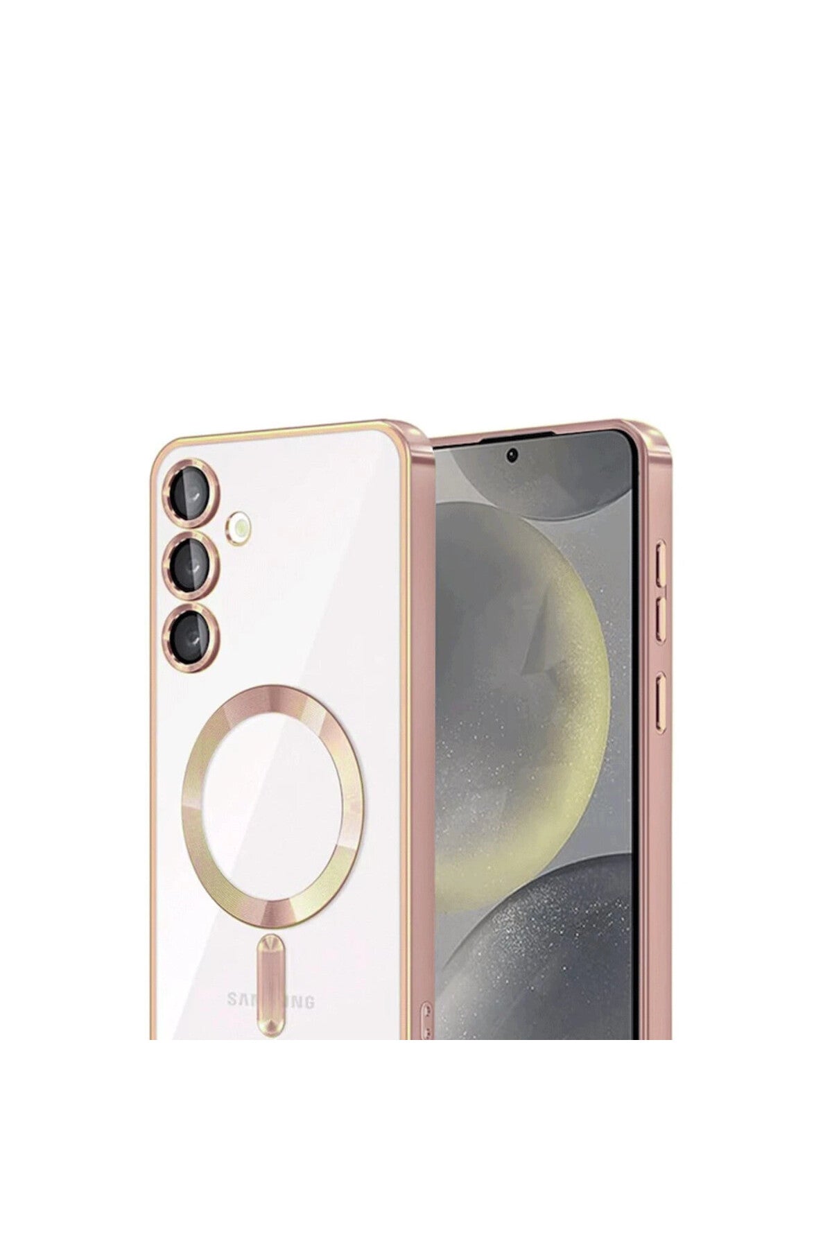 Samsung Galaxy A15 4G Uyumlu Kross Magneticsafe Kapak - Rose