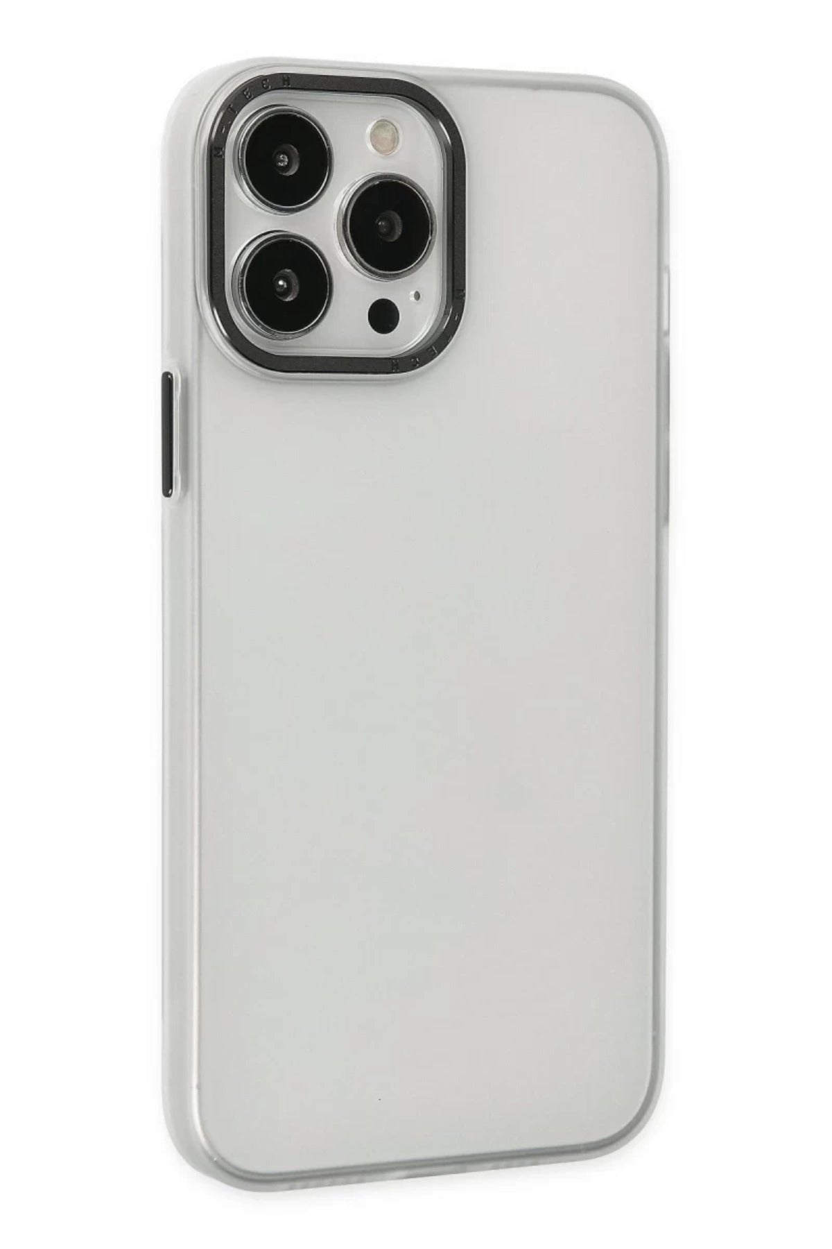Apple iPhone 14 Pro Uyumlu Kılıf Modos Metal Kapak - Şeffaf