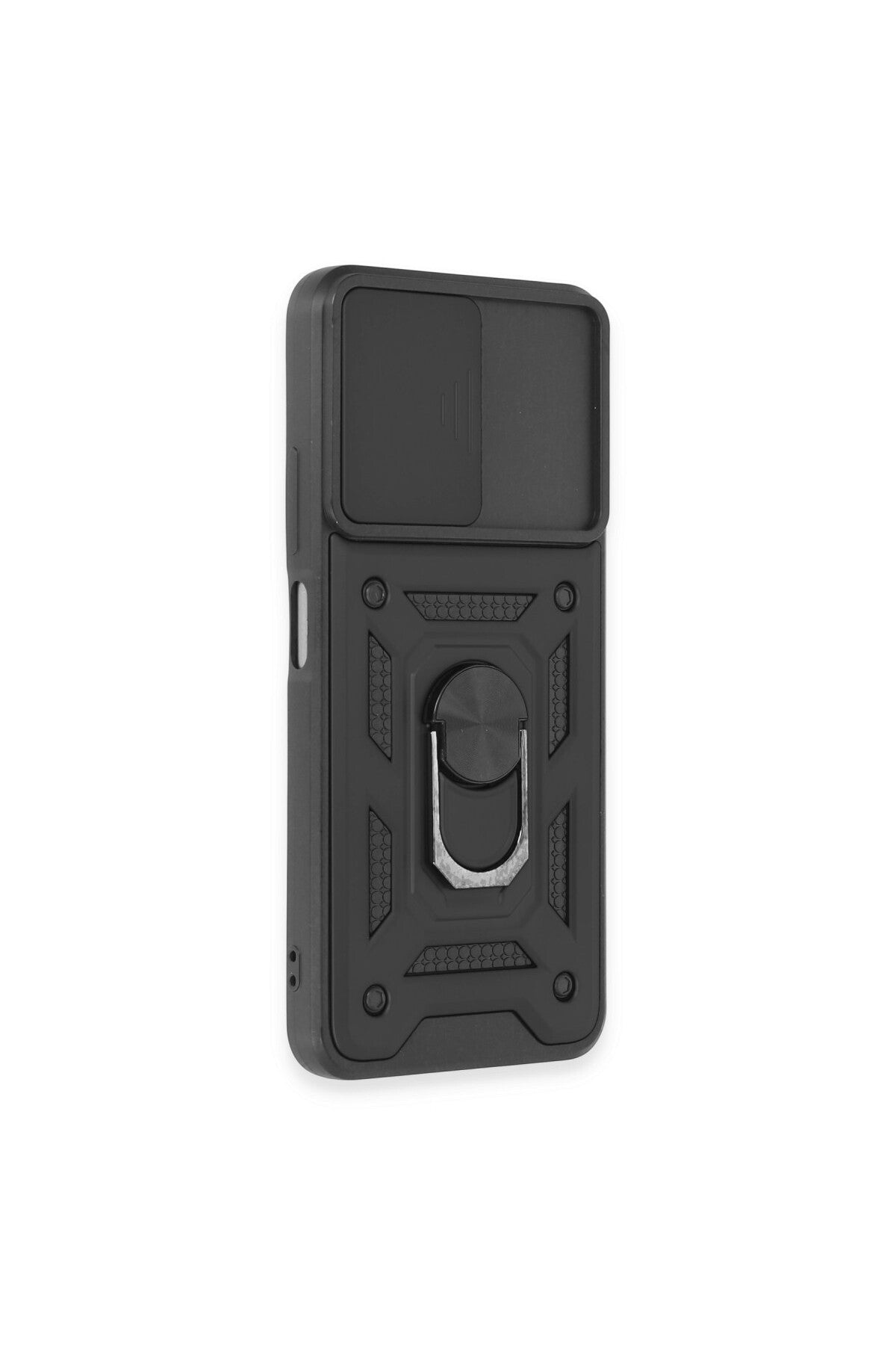 Xiaomi Redmi Note 12 5G Uyumlu Kılıf Pars Lens Yüzüklü Silikon - Siyah
