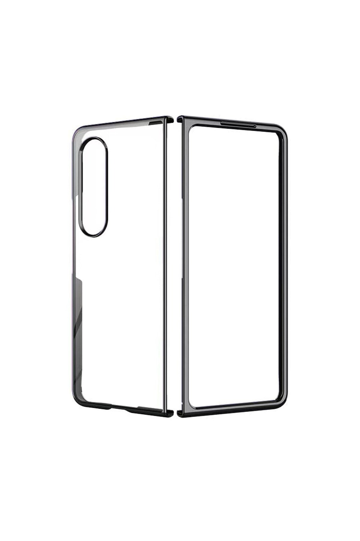 Samsung Galaxy Z Fold 4 Kılıf Fold Element Kapak - Siyah
