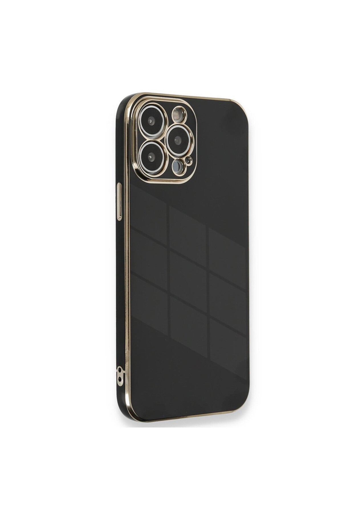 Apple iPhone 15 Pro Uyumlu Kılıf Volet Silikon - Siyah