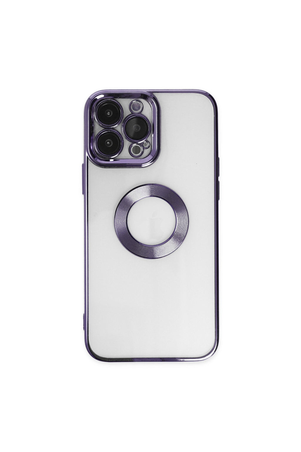 Apple iPhone 14 Pro Uyumlu Kılıf Slot Silikon - Mor