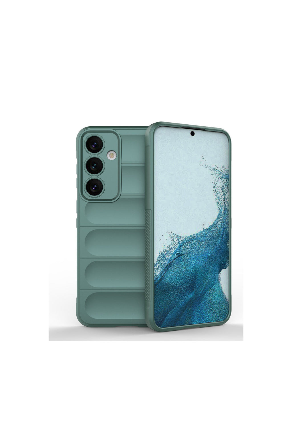 Samsung Galaxy S24 Uyumlu Kılıf Optimum Silikon - Koyu Yeşil