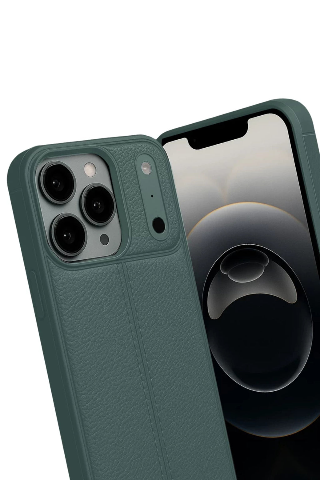 Apple iPhone 17 Pro Uyumlu Auto Focus Kapak - Koyu Yeşil