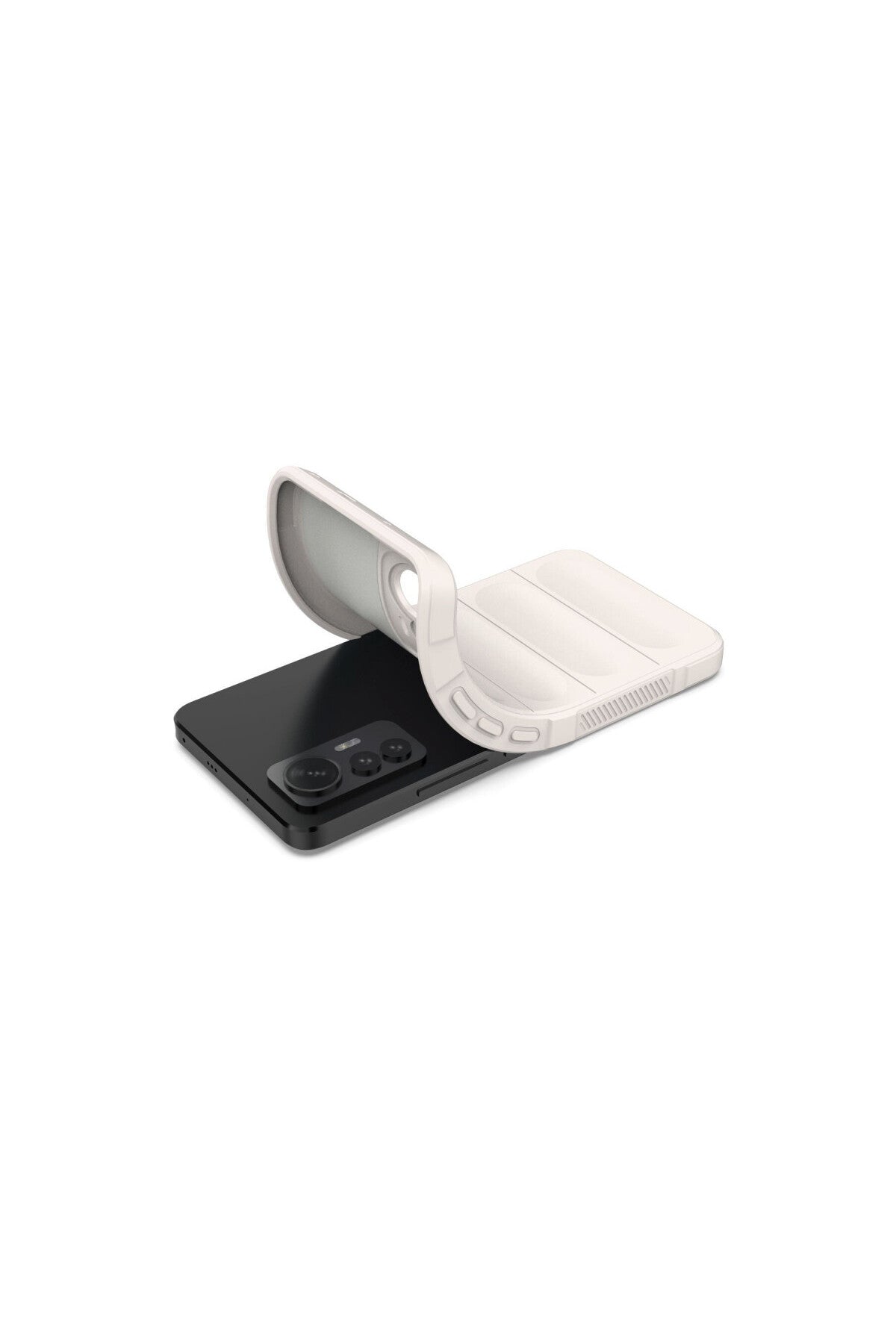 Xiaomi Mi 12 Lite Uyumlu Kılıf Optimum Silikon - Krem