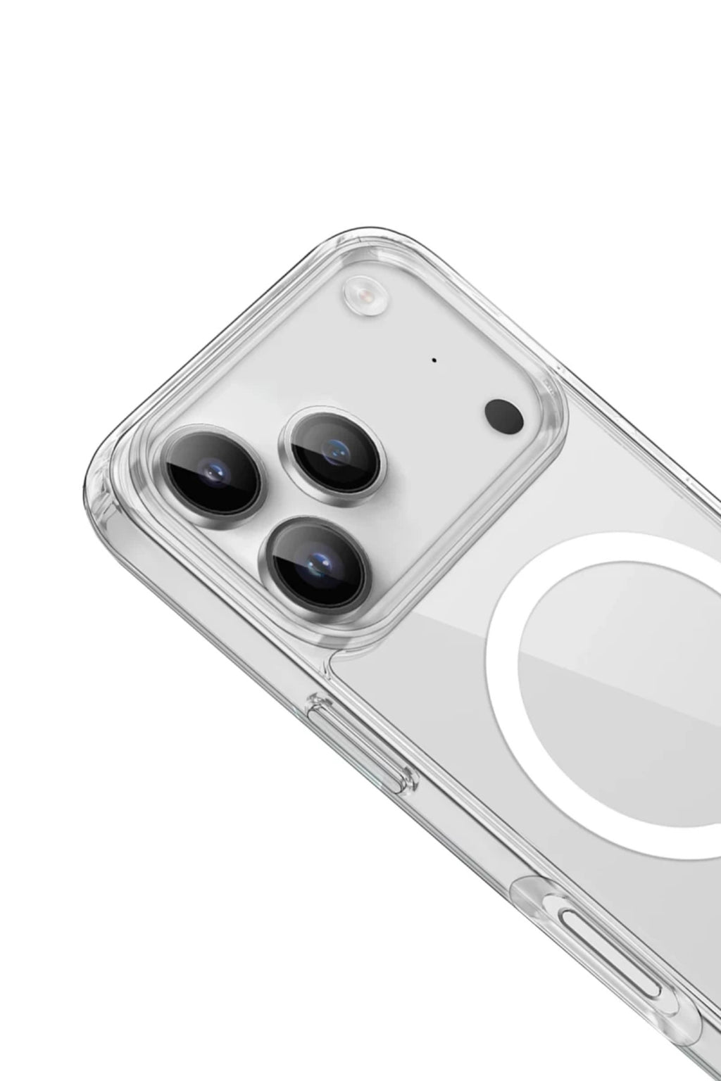 Apple iPhone 17 Pro Max Uyumlu Kılıf Pc Real Magsafe Kapak - Şeffaf