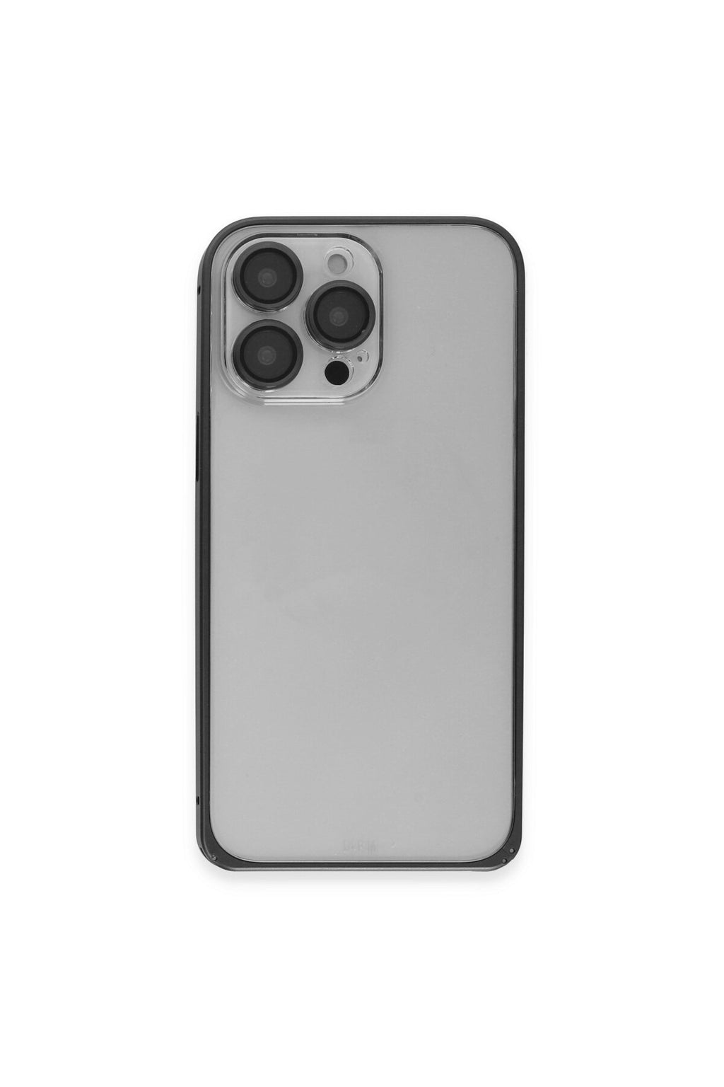 Joko Apple iPhone 15 Pro Max Uyumlu Metal Bumper Mat Kapak - Siyah